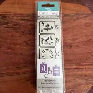 NIP Provo Craft Cuttlebug “Fancy Pants” Set of 10 Dies with 67 Shapes